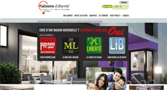 Desktop Screenshot of maisons-liberte.com