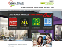 Tablet Screenshot of maisons-liberte.com